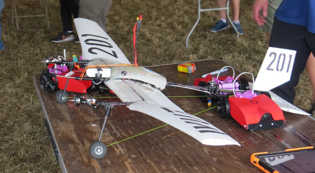 Polish university plane with externally mounted payloads