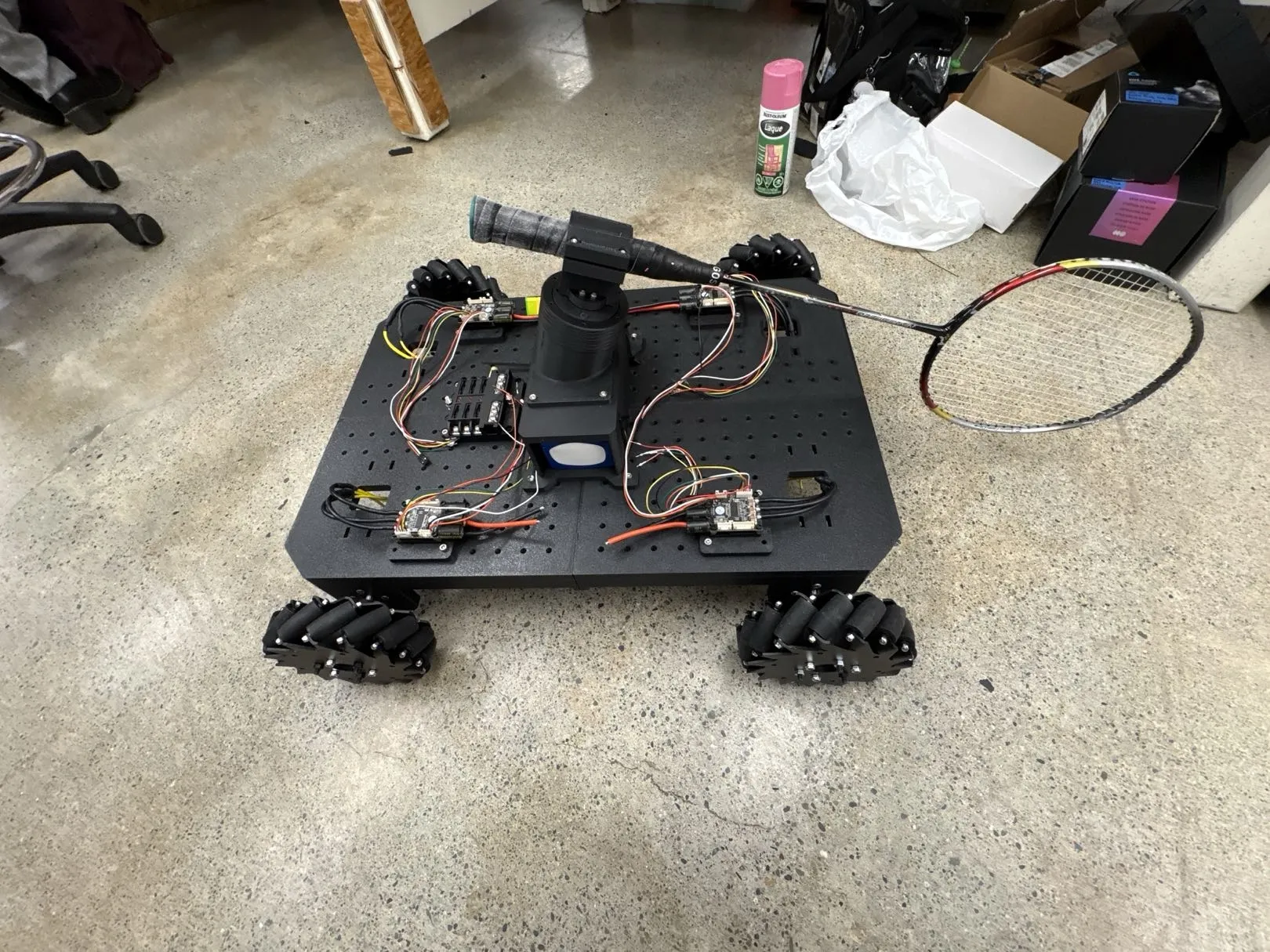 The full robot assembly, without motors