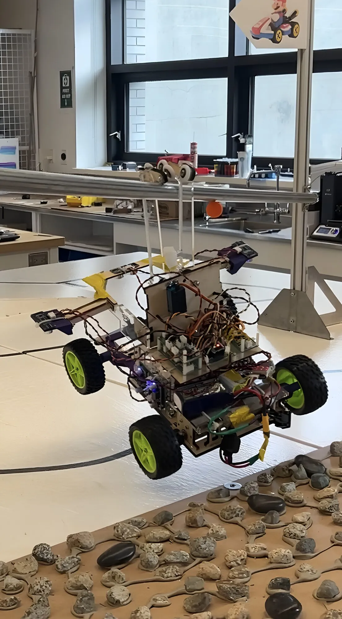 Robot on zipline