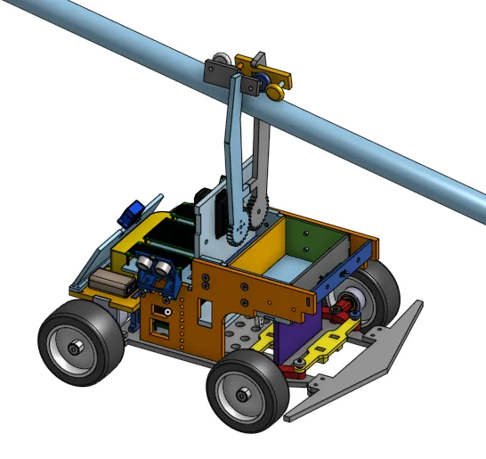 Robot CAD model, alternate view
