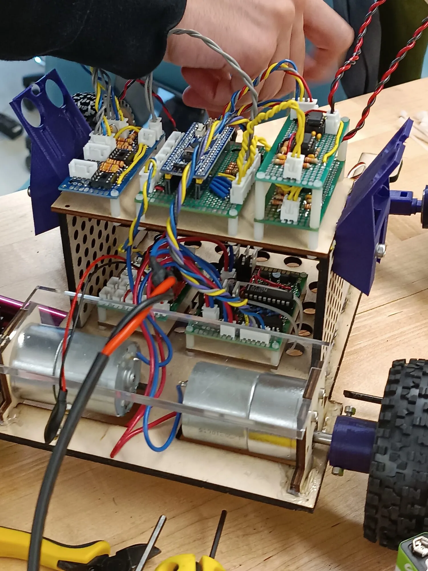 Robot wired up