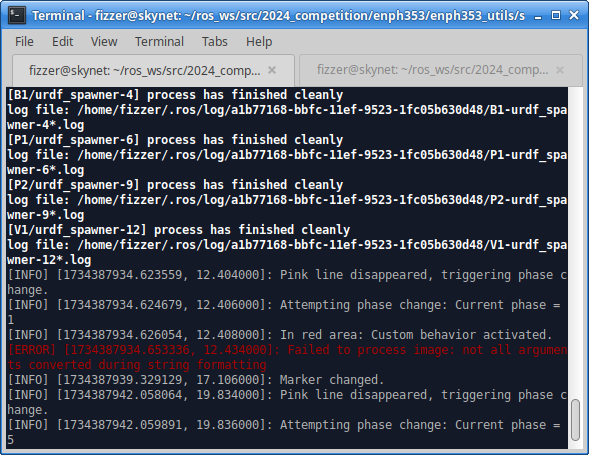 Readout of pedestrian detection