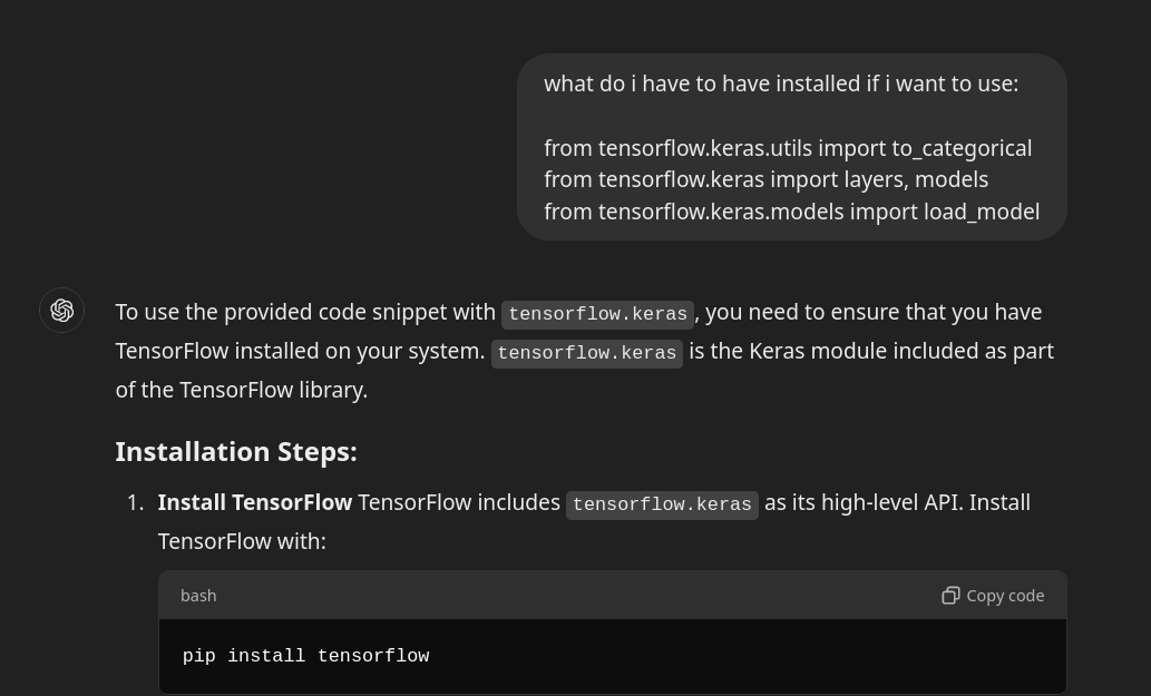 Troubleshooting with ChatGPT